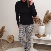 Checkered pants – Black/ White
