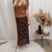 Long skirt – Brown/ Black