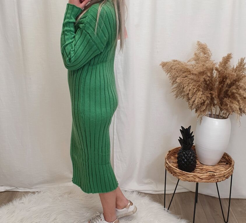 Long sweater dress – Green