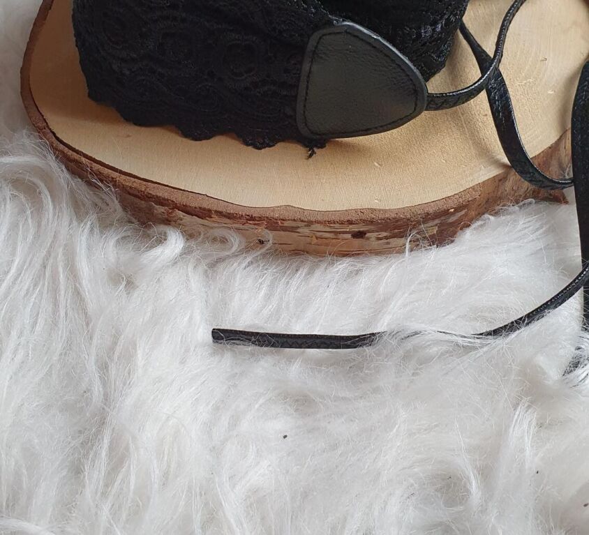Waist lace belt – Black