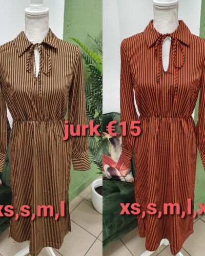 Striped midi dress Pieces – Red